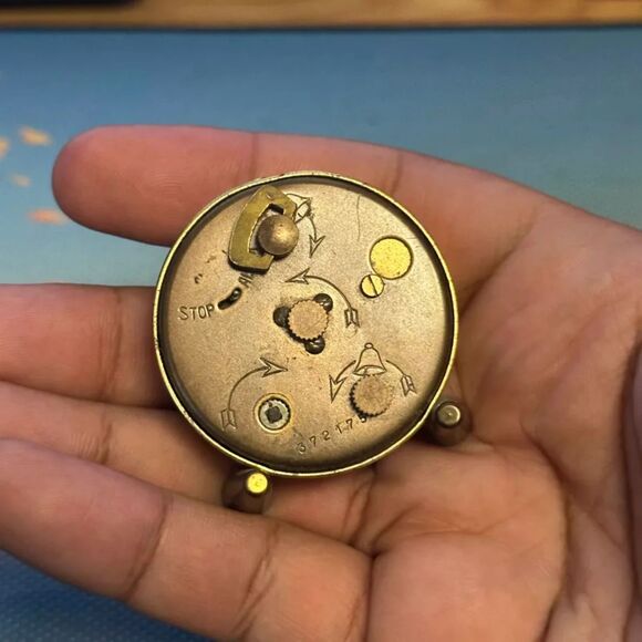 Vintage Relide Anitmagnetic Travel Alarm Clock 8 Days 7 Jewel Lever - Picture 4 of 6